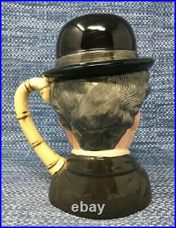 Royal Doulton Charlie Chaplin D6949 Character Toby Jug Large 7.25 Mint