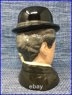 Royal Doulton Charlie Chaplin D6949 Character Toby Jug Large 7.25 Mint