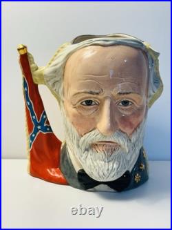 Royal Doulton Civil War Ulysses S. Grant &Robert E. Lee Dual Character Jug In1983