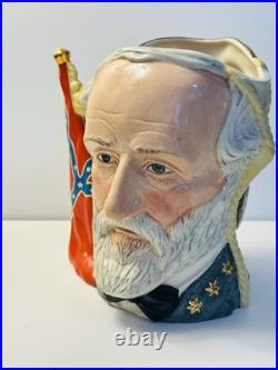 Royal Doulton Civil War Ulysses S. Grant &Robert E. Lee Dual Character Jug In1983