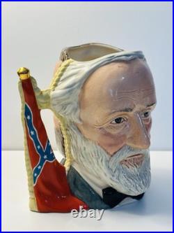 Royal Doulton Civil War Ulysses S. Grant &Robert E. Lee Dual Character Jug In1983