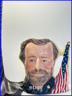 Royal Doulton Civil War Ulysses S. Grant &Robert E. Lee Dual Character Jug In1983