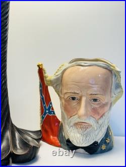 Royal Doulton Civil War Ulysses S. Grant &Robert E. Lee Dual Character Jug In1983
