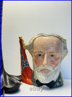 Royal Doulton Civil War Ulysses S. Grant &Robert E. Lee Dual Character Jug In1983