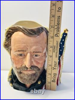 Royal Doulton Civil War Ulysses S. Grant &Robert E. Lee Dual Character Jug In1983