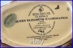 Royal Doulton Classics Golden Jubilee Coronation Pair Toby Jugs Limited Ed D7168