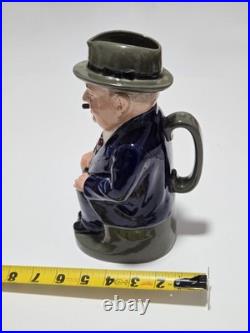Royal Doulton Cliff Cornell Vtg Large Toby Jug Famous Cornell Fluxes 9 Rare