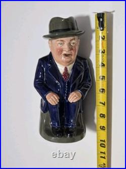 Royal Doulton Cliff Cornell Vtg Large Toby Jug Famous Cornell Fluxes 9 Rare