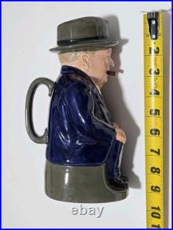 Royal Doulton Cliff Cornell Vtg Large Toby Jug Famous Cornell Fluxes 9 Rare