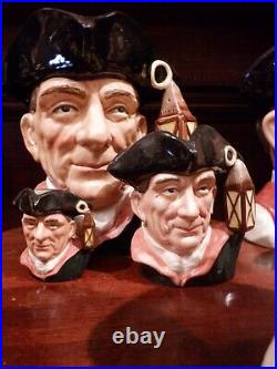 Royal Doulton Colonial Williamsburg Toby Character Jugs Complete Set of 21