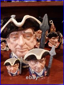 Royal Doulton Colonial Williamsburg Toby Character Jugs Complete Set of 21