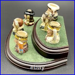 Royal Doulton Complete Set Of Kings & Queens Of The Realm Tiny Tobies No 849 COA