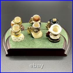 Royal Doulton Complete Set Of Kings & Queens Of The Realm Tiny Tobies No 849 COA
