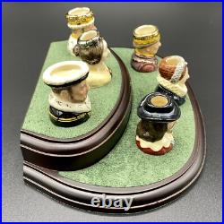 Royal Doulton Complete Set Of Kings & Queens Of The Realm Tiny Tobies No 849 COA
