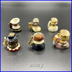 Royal Doulton Complete Set Of Kings & Queens Of The Realm Tiny Tobies No 849 COA