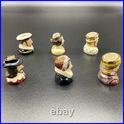 Royal Doulton Complete Set Of Kings & Queens Of The Realm Tiny Tobies No 849 COA