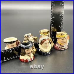 Royal Doulton Complete Set Of Kings & Queens Of The Realm Tiny Tobies No 849 COA