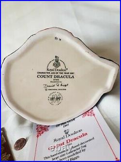 Royal Doulton Count Dracula D7053 with Certificate, Original Box and Extras