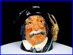 Royal Doulton D-6456 Porcelain Sancho Panca Large 6 1/2 Character Jug 1957-1959