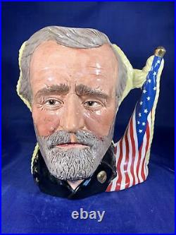 Royal Doulton D-6698 Antagonists CIVIL War Lee & Grant Large Toby Character Jug