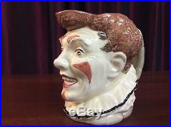 Royal Doulton D5610 Brown Clown Rare Large Character Jug