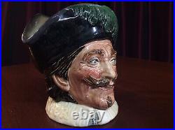 Royal Doulton D6114 Cavalier with Goatee Large Character Jug 1st Ver. Pristine
