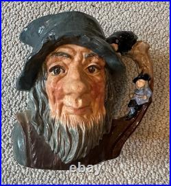 Royal Doulton D6438 Rip Van Winkle Large 7 Toby Character Jug 1954 England mug