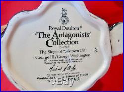 Royal Doulton D6749 George III and George Washington Large character jug (#1240)