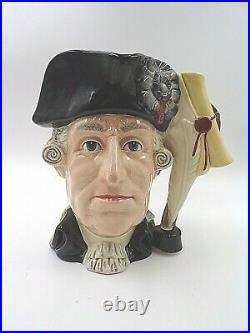Royal Doulton D6749 L. E. #4099/9500 George Washington & George 3 Character Jug
