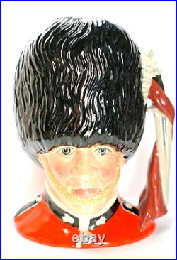 Royal Doulton D6755 Character Jug Toby The Guardsman of British Royalty