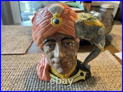 Royal Doulton D6841 7 Character Jug The Elephant Trainer 1989 England