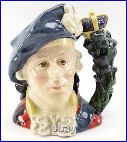 Royal Doulton D6858 BONNIE PRINCE CHARLIE Character Toby Jug Figurine 1989