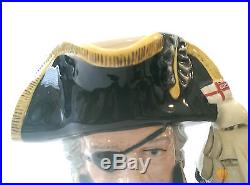 Royal Doulton D6932 Vice Admiral Lord Nelson Character Jug + COA 1993 Only