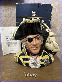 Royal Doulton D6932 Vice Admiral Lord Nelson Character Jug Large