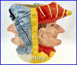 Royal Doulton D6946 Punch & Judy Double Sided Character Jug + COA