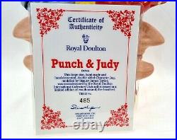 Royal Doulton D6946 Punch & Judy Double Sided Character Jug + COA