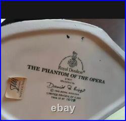 Royal Doulton D7017 Large Character Jug Phantom of the Opera LTD ED. 1698/2500