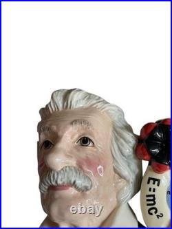 Royal Doulton D7023 Albert Einstein 1995 Large 7 Character Jug NIB