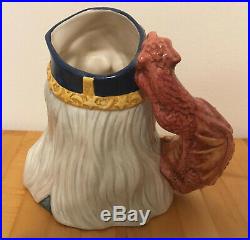 Royal Doulton D7117 Large Merlin Limited Edition Toby Character Jug with COA