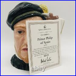 Royal Doulton D7189 Prince Philip of Spain Large Toby Character Jug Limited Ed