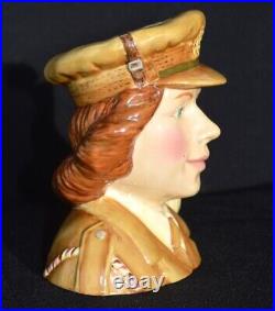 Royal Doulton D7210 AUXILIARY TERRITORIAL SERVICE Mid-Size Character Jug LE 250