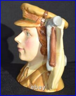 Royal Doulton D7210 AUXILIARY TERRITORIAL SERVICE Mid-Size Character Jug LE 250