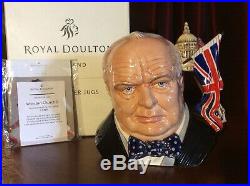 Royal Doulton D7298 Winston Churchill Large Character 2009 Jug Of The Year