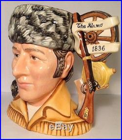 Royal Doulton Davy Crockett Large Character Jug D7293 Alamo Collection 20/100
