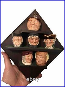 Royal Doulton Diamond Anniversary Tinies Toby Jug Set 6 Limited Edition Mint