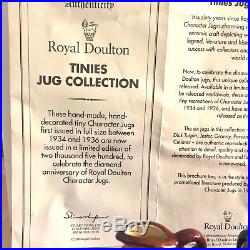 Royal Doulton Diamond Anniversary Tiny Character Jug Collection D695156 Tinies