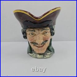 Royal Doulton Dick Turpin Character Toby Jug Large Pistol Handle Made in England