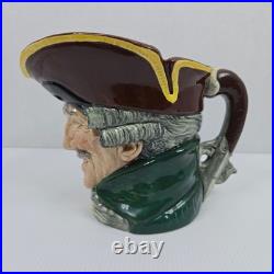 Royal Doulton Dick Turpin Character Toby Jug Large Pistol Handle Made in England