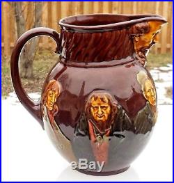 Royal Doulton, Dicken's Characters, Kingsware Whisky Water Pitcher Jug D2847
