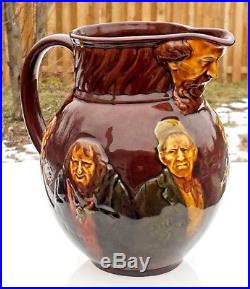 Royal Doulton, Dicken's Characters, Kingsware Whisky Water Pitcher Jug D2847
